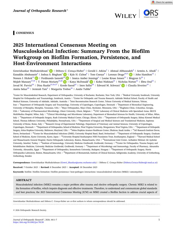 First page of ICM 2025 Biofilm Basic Mechanisms paper