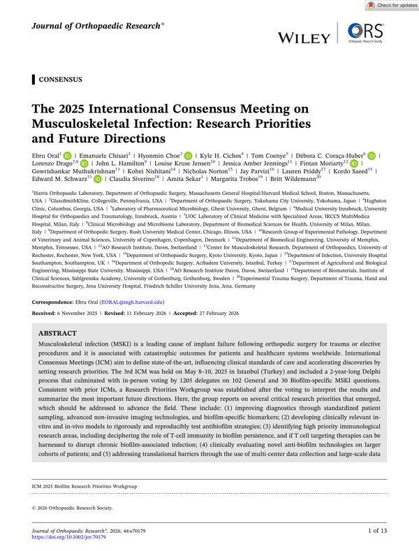 First page of ICM 2025 consensus paper